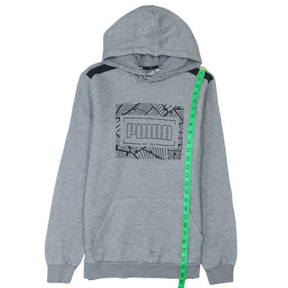 Mens UK Size M PUMA Grey Pullover Hoodie