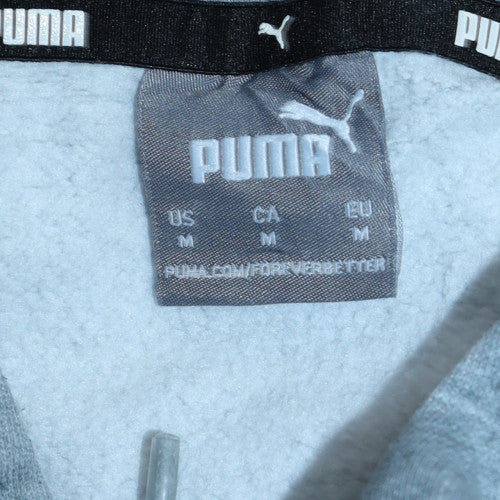 Mens UK Size M PUMA Grey Pullover Hoodie