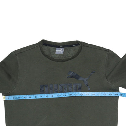 Mens UK Size S PUMA Green Pullover Sweatshirt