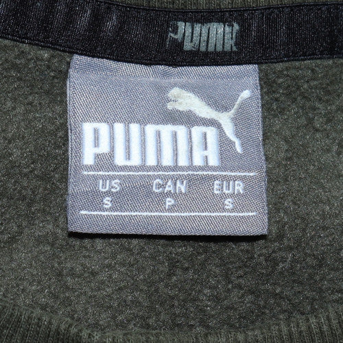 Mens UK Size S PUMA Green Pullover Sweatshirt