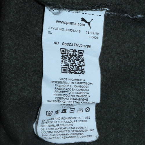 Mens UK Size S PUMA Green Pullover Sweatshirt