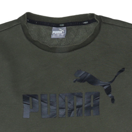 Mens UK Size S PUMA Green Pullover Sweatshirt