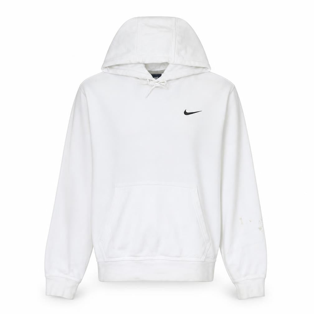 Mens UK Size L Nike White Pullover Hoodie