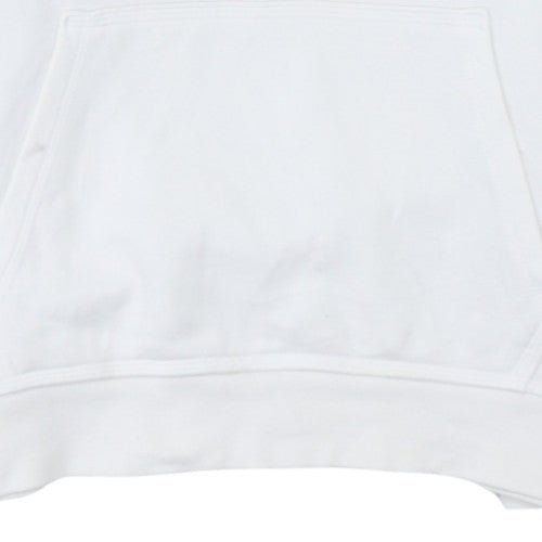 Mens UK Size L Nike White Pullover Hoodie