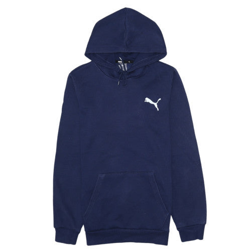 Mens UK Size XS PUMA Blue Pullover Hoodie