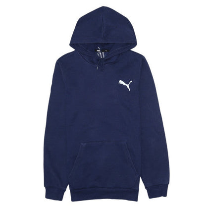 Mens UK Size XS PUMA Blue Pullover Hoodie