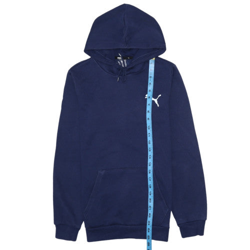 Mens UK Size XS PUMA Blue Pullover Hoodie