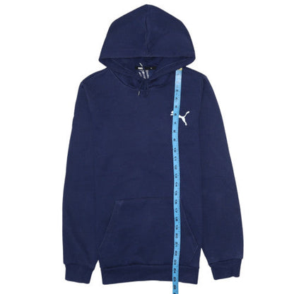 Mens UK Size XS PUMA Blue Pullover Hoodie