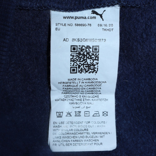 Mens UK Size XS PUMA Blue Pullover Hoodie