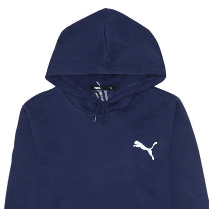 Mens UK Size XS PUMA Blue Pullover Hoodie