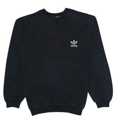 Mens UK Size M adidas Black Pullover Sweatshirt