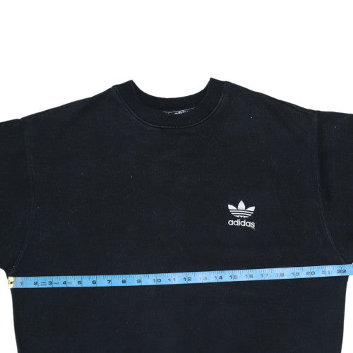 Mens UK Size M adidas Black Pullover Sweatshirt