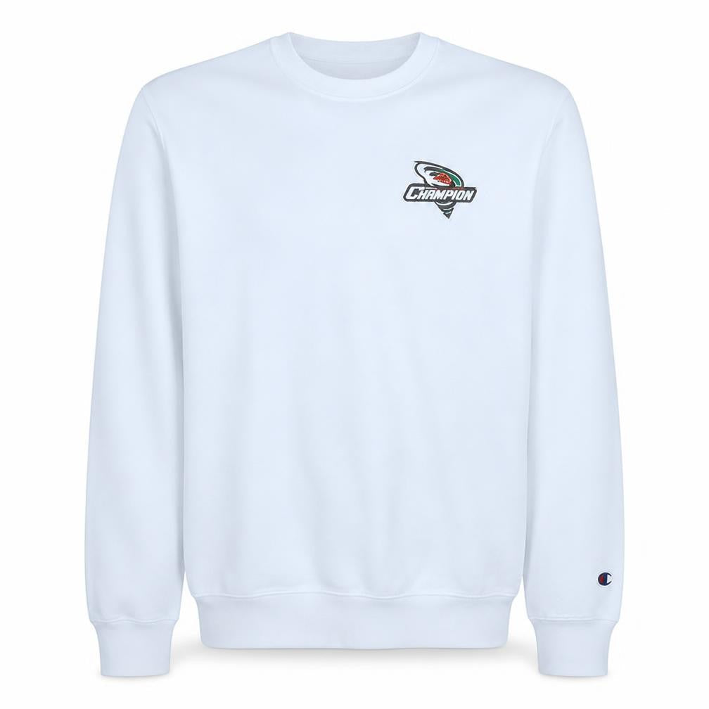 Mens UK Size L Champion White Pullover Sweatshirt