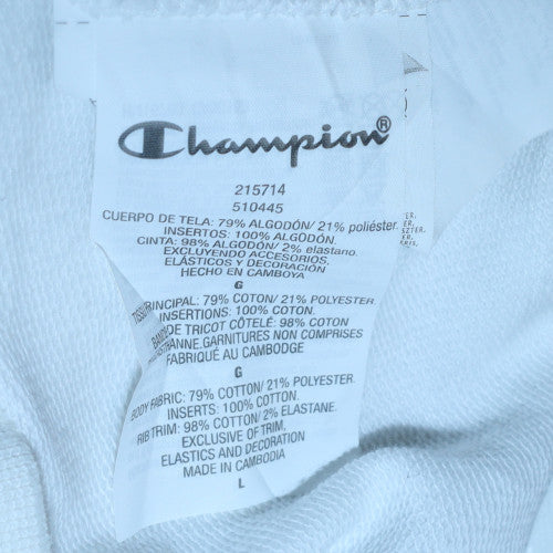 Mens UK Size L Champion White Pullover Sweatshirt
