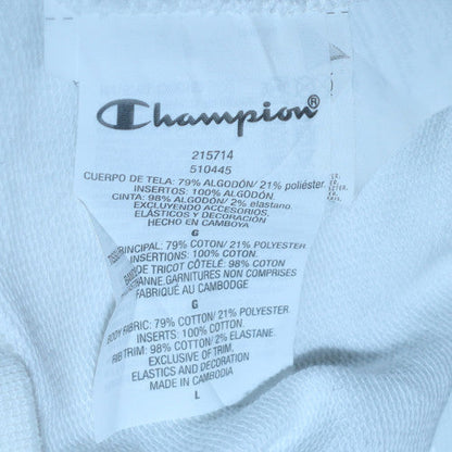 Mens UK Size L Champion White Pullover Sweatshirt