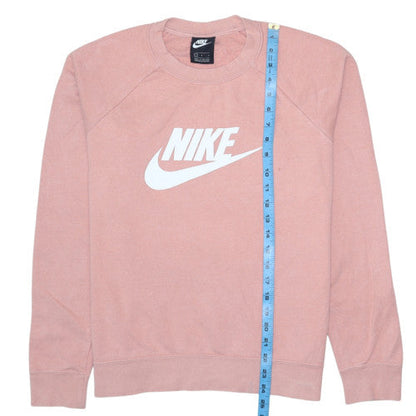 Womens UK Size L Nike Pink Pullover Sweatshirt