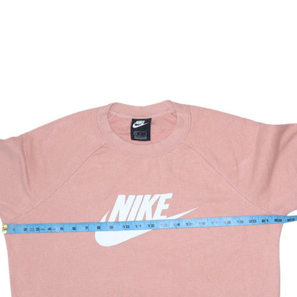 Womens UK Size L Nike Pink Pullover Sweatshirt