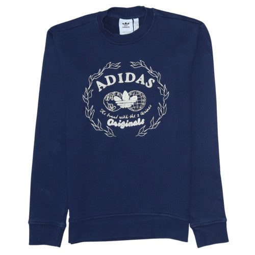 Mens UK Size XS adidas Blue Pullover Sweatshirt