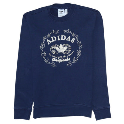 Mens UK Size XS adidas Blue Pullover Sweatshirt