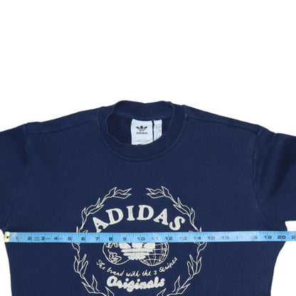 Mens UK Size XS adidas Blue Pullover Sweatshirt