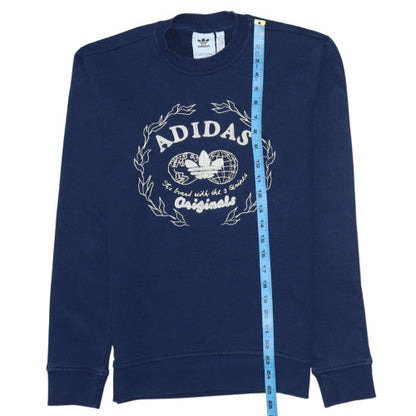 Mens UK Size XS adidas Blue Pullover Sweatshirt