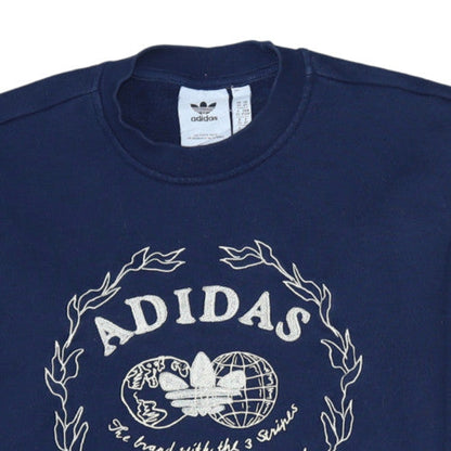 Mens UK Size XS adidas Blue Pullover Sweatshirt