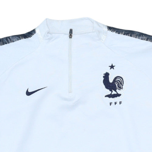 Womens UK Size 14 Nike White Pullover Sweatshirt