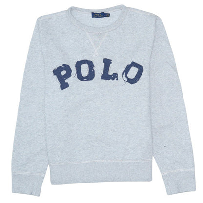 Womens UK Size M Polo Ralph Lauren Grey Pullover Sweatshirt