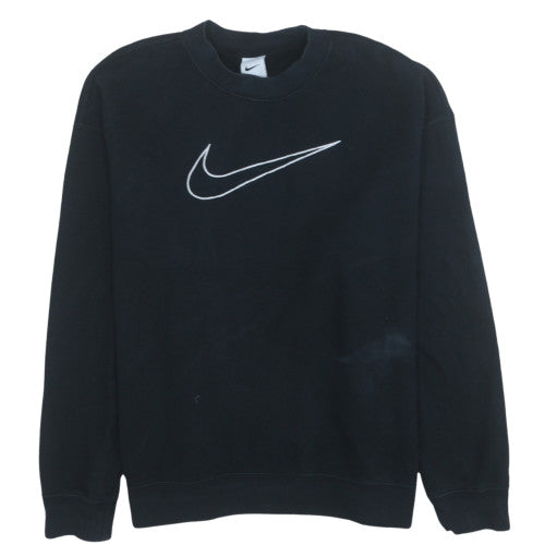 Womens UK Size M Nike Black Pullover Sweatshirt