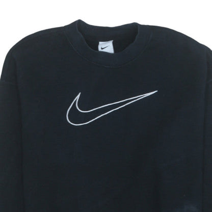Womens UK Size M Nike Black Pullover Sweatshirt