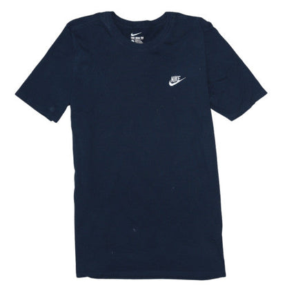 Nike Men's Blue Crew Neck Athletic Fit Cotton T-Shirt Size L