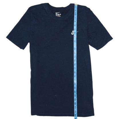 Nike Men's Blue Crew Neck Athletic Fit Cotton T-Shirt Size L
