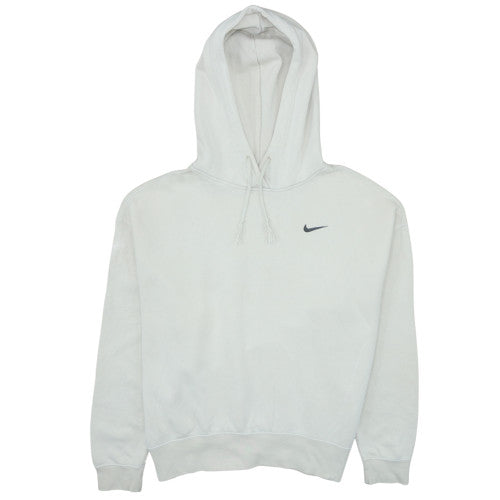 Mens UK Size L Nike White Pullover Hoodie
