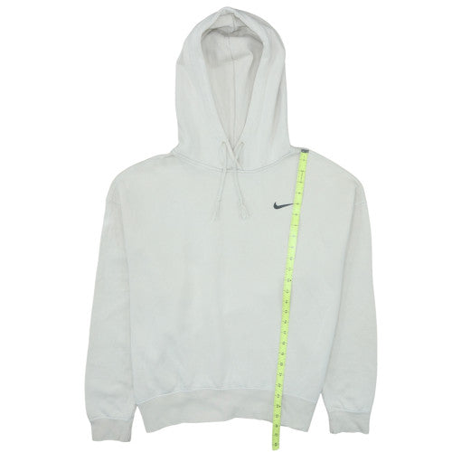 Mens UK Size L Nike White Pullover Hoodie