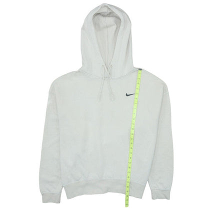 Mens UK Size L Nike White Pullover Hoodie