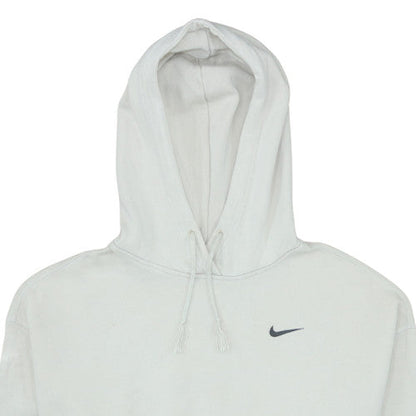 Mens UK Size L Nike White Pullover Hoodie