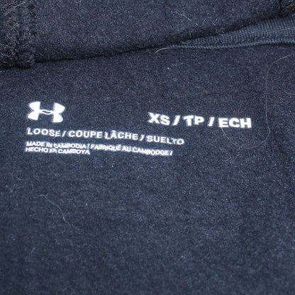 Mens UK Size XS Under armour Black Pullover Hoodie