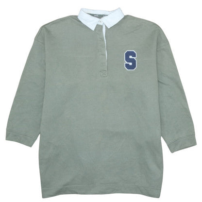 Mens UK Size L NEXT Green Henley Sweatshirt