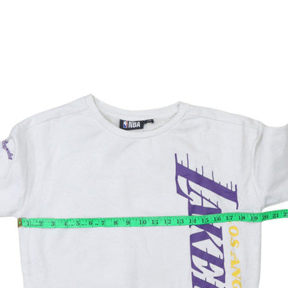 NBA Girls White Los Angeles Lakers Graphic Pullover Sweatshirt 11-12 Years