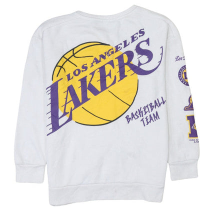 NBA Girls White Los Angeles Lakers Graphic Pullover Sweatshirt 11-12 Years