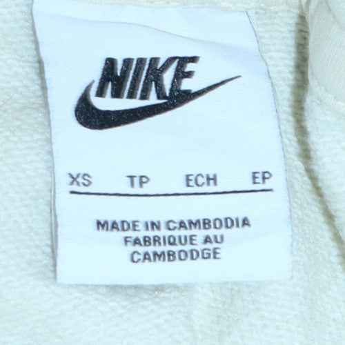 Mens UK Size XS Nike Ivory Pullover Hoodie