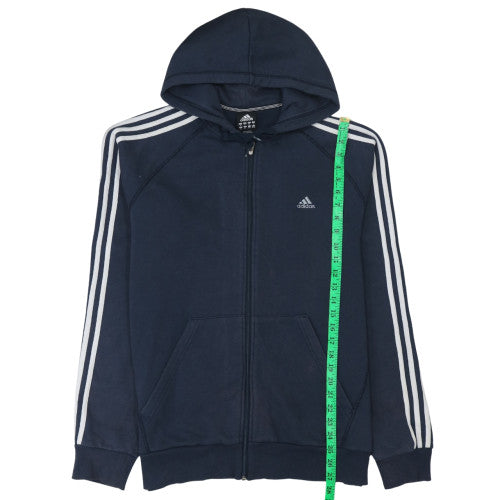 Mens UK Size XL adidas Blue Full Zip Hoodie