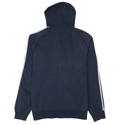 Mens UK Size XL adidas Blue Full Zip Hoodie