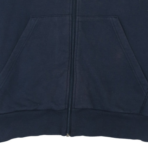 Mens UK Size XL adidas Blue Full Zip Hoodie
