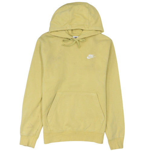 Mens UK Size XS Nike Yellow Pullover Hoodie