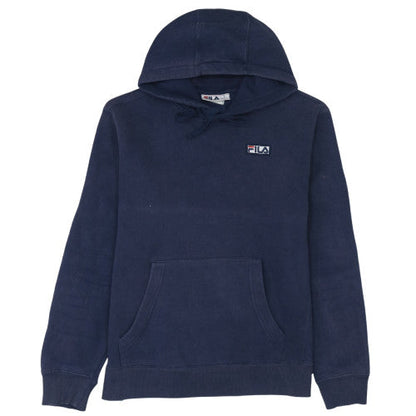 Mens UK Size M FILA Blue Pullover Hoodie