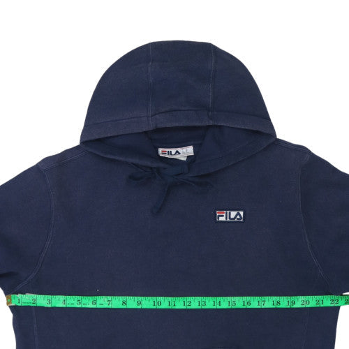 Mens UK Size M FILA Blue Pullover Hoodie