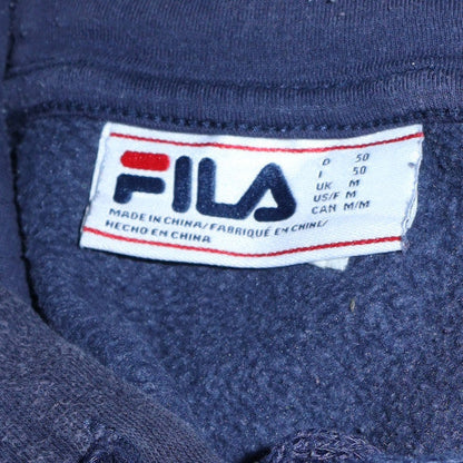Mens UK Size M FILA Blue Pullover Hoodie