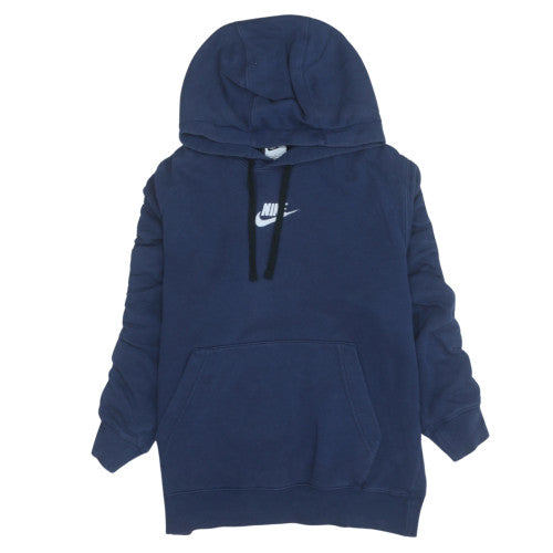 Mens UK Size S Nike Blue Pullover Hoodie