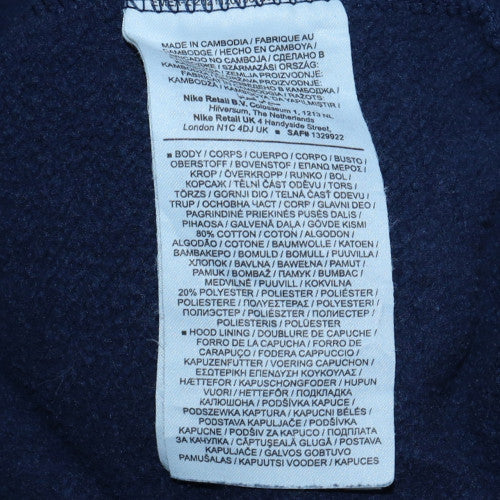 Mens UK Size S Nike Blue Pullover Hoodie